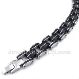 Herrenarmband Aus Titan Und Kautschuk