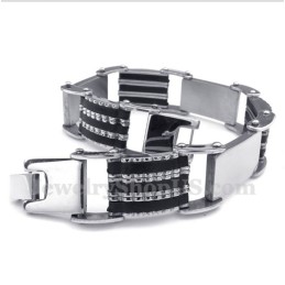 Herrenarmband Aus Titan Und Kautschuk