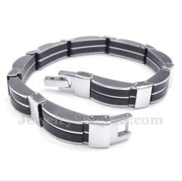 Herrenarmband Aus Titan Und Kautschuk