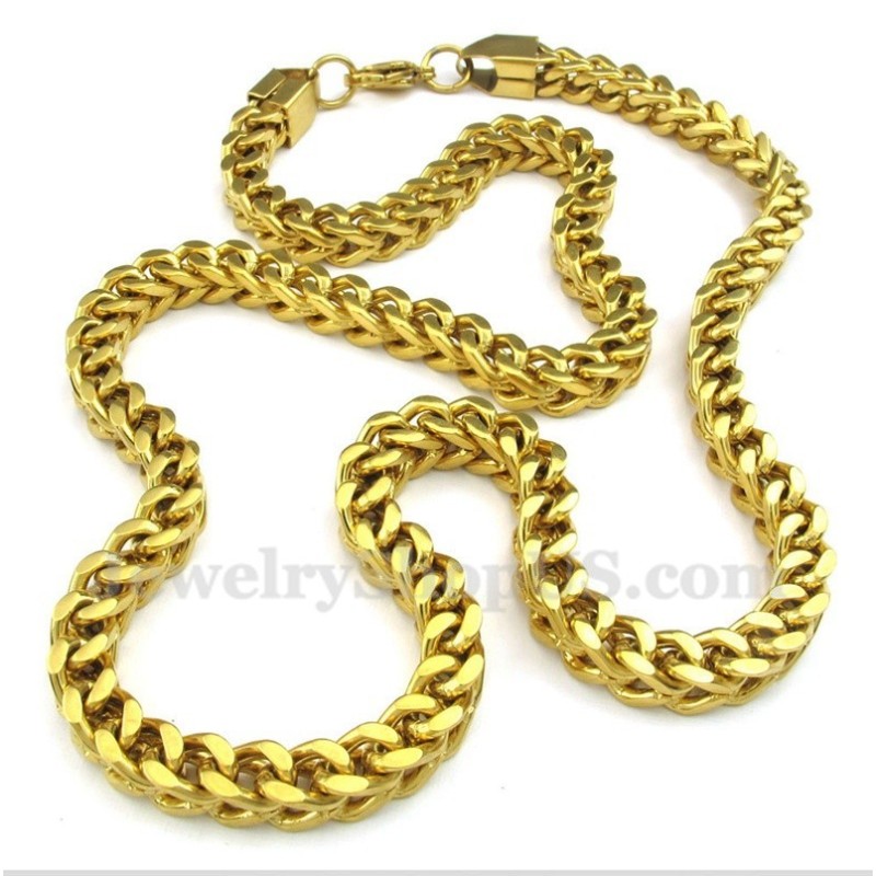 Herren Titan Gold Halskette Herren Titan Gold Halskette