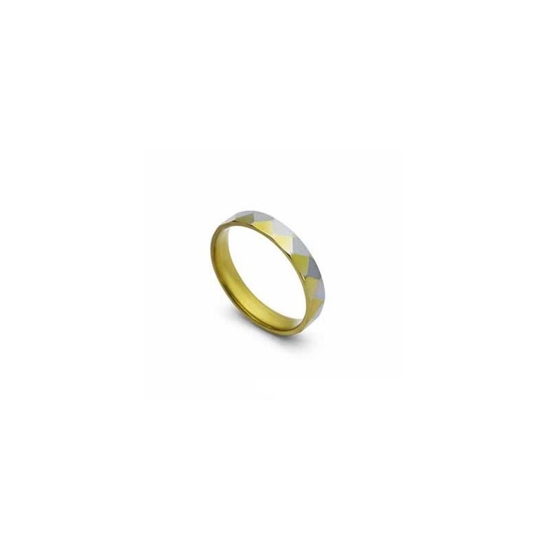 4 Mm Titanring Aus Gold Und Silber 4 Mm Titanring Aus Gold Und Silber