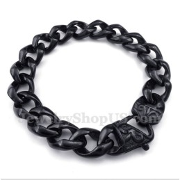 Schwarzes Titan-Gussarmband Für Herren