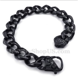 Schwarzes Titan-Gussarmband Für Herren
