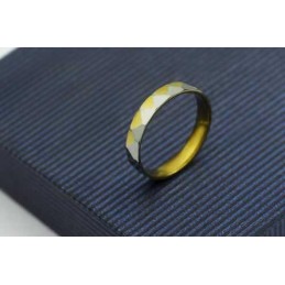 4 Mm Titanring Aus Gold Und Silber