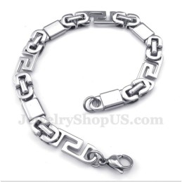 Herrenarmband Aus Titan Mit Griechischem Mäandermuster