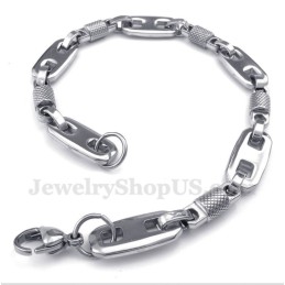 Herrenarmband Aus Titan Mit Runden Perlen
