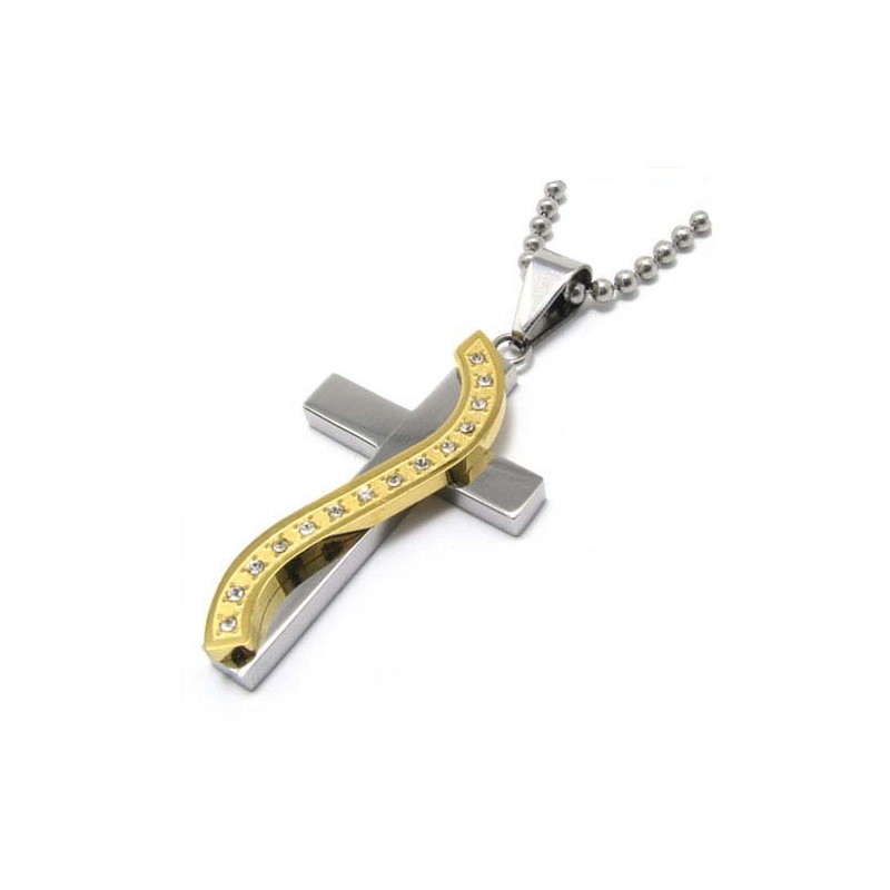 Mode S Stil Mit Diamanten Kreuz Titan Anhänger Mode S Stil Mit Diamanten Kreuz Titan Anhänger