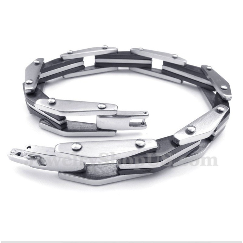 Schwarzes Titanarmband Für Herren Schwarzes Titanarmband Für Herren
