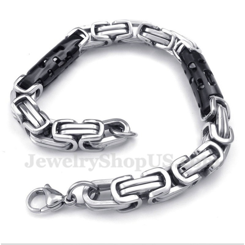 Herrenarmband Aus Titan Mit Schwarzem Zylinder Herrenarmband Aus Titan Mit Schwarzem Zylinder