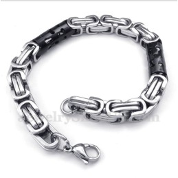Herrenarmband Aus Titan Mit Schwarzem Zylinder