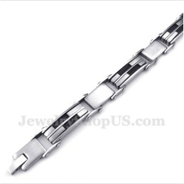 Herren-Titan-Kabelarmband In Schwarz