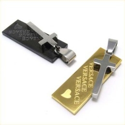 Love Heart Kreuzanhänger Aus Schwarzem Titan