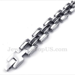 Schwarzes Titanarmband Für Herren
