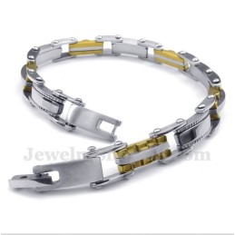 Gezacktes Titan-Gold-Armband Für Herren
