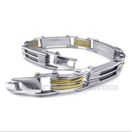 Herren-Armband Aus Titan Und Gold