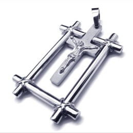 Modischer Jesus-Kreuz-Anhänger Aus Titan