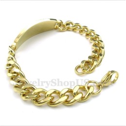 Herrenarmband Aus Titan Und Gold Mit Diamanten Im Griechischen Mäandermuster