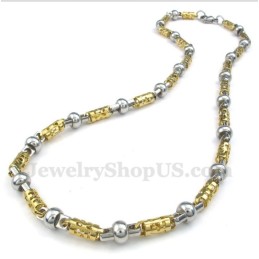 Herren Titan Gold Hohl Halskette