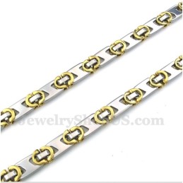 Herren Titan Gold Halbmond Halskette