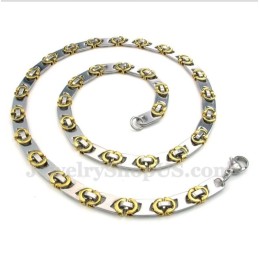 Herren Titan Gold Halbmond Halskette