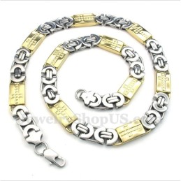 Herren Titan Gold Kreuz Halskette