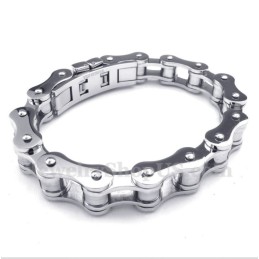Herren-Fahrradkettenarmband Aus Titan