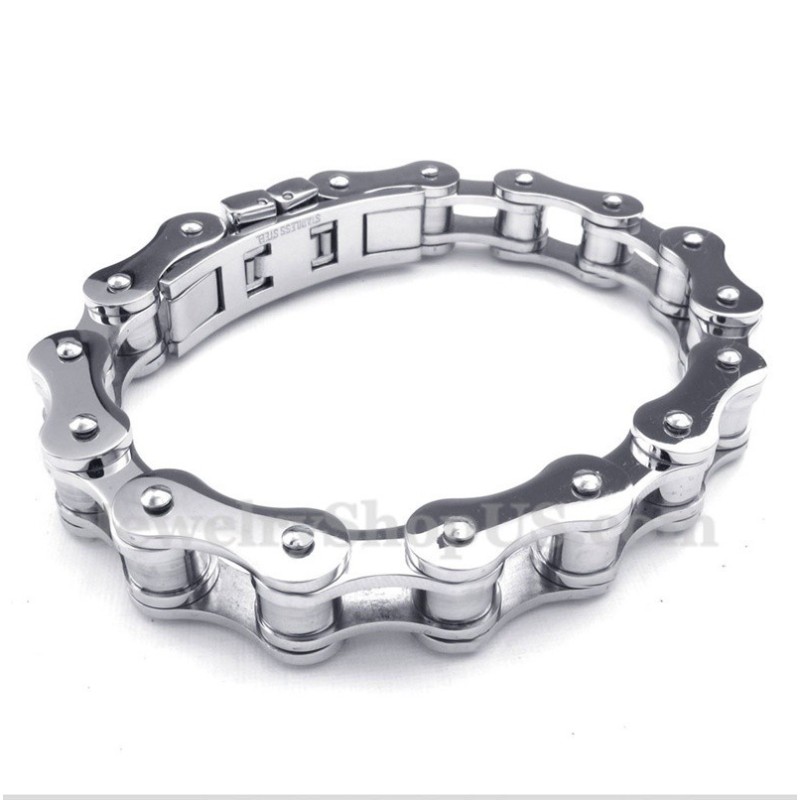 Herren-Fahrradkettenarmband Aus Titan Herren-Fahrradkettenarmband Aus Titan