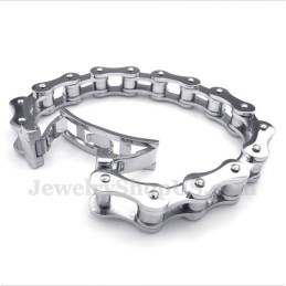 Herren-Fahrradkettenarmband Aus Titan