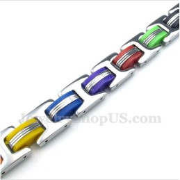 Buntes Titan-Gummiarmband Für Herren