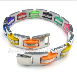Buntes Titan-Gummiarmband Für Herren