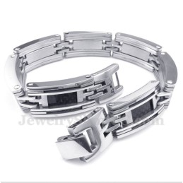 Herrenarmband Aus Titan Und Kohlefaserkabel