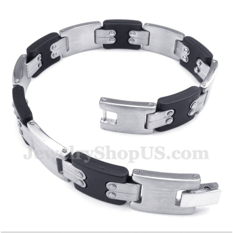 Schwarzes Titanarmband Für Herren Schwarzes Titanarmband Für Herren