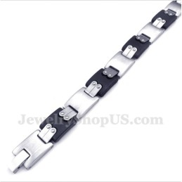 Schwarzes Titanarmband Für Herren