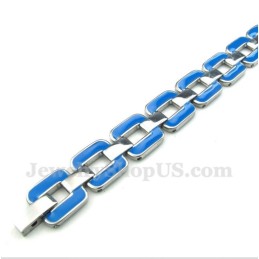Herrenarmband Aus Titan In Blau