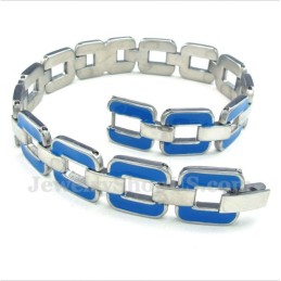 Herrenarmband Aus Titan In Blau