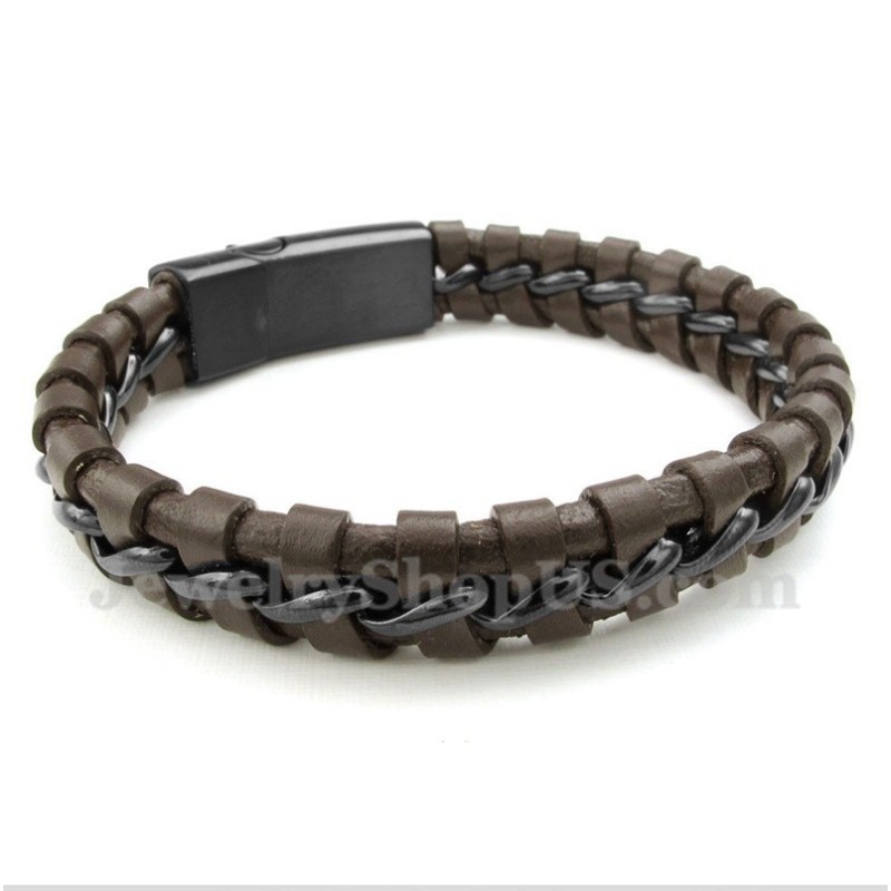 Herren Titan Lederarmband Herren Titan Lederarmband