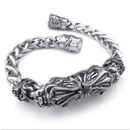 Herrenarmband Aus Titan Mit Gegossenen Diamanten