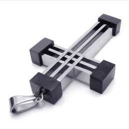 Neuer Weave Cross Titan-Anhänger (Schwarz)