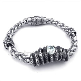 Herrenarmband Aus Titan Mit Weißen Diamanten