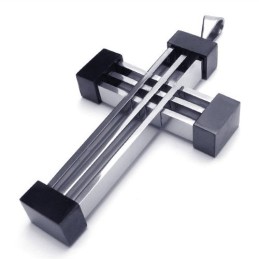 Neuer Weave Cross Titan-Anhänger (Schwarz)
