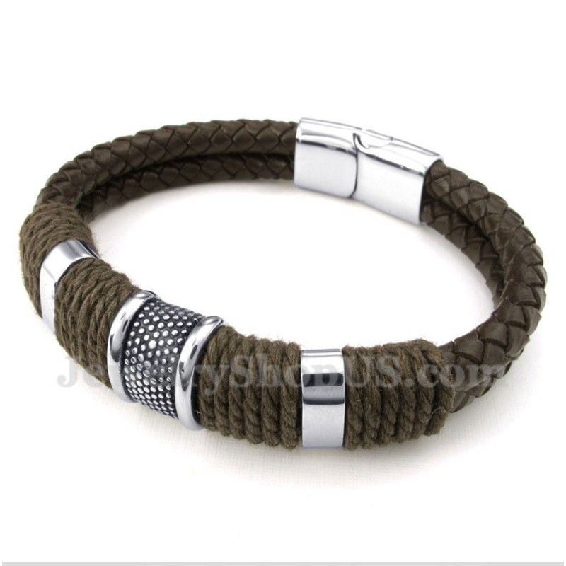 Herren Titan Lederarmband Herren Titan Lederarmband