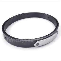 Schwarzes Titanarmband Für Herren