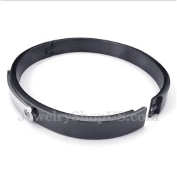 Schwarzes Titanarmband Für Herren
