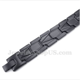 Schwarzes Titanarmband Für Herren