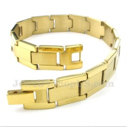 Herren-Armband Aus Goldenem Titan