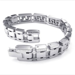 Herrenarmband Aus Titan Mit Griechischem Mäandermuster