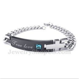 Herren Titan Diamant Paar Armband