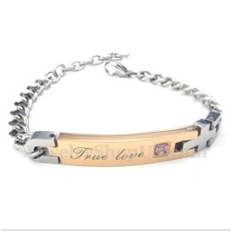 Damen Titan Diamant Paar Armband