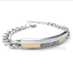 Damen Titan Kristall Paar Armband