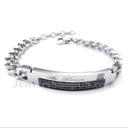 Herren Titan Black Diamond Herren Paar Armband